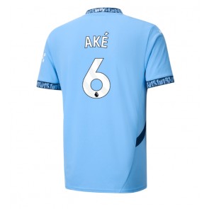 Manchester City Nathan Ake #6 Hjemmebanetrøje 2024-25 Kort ærmer